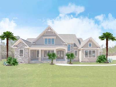 Sidestander - palm tree landscaping - after - Atlanta Palms